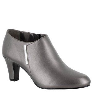 Easy Street Zandra Heeled Ankle Boots, Pewter, 7 US